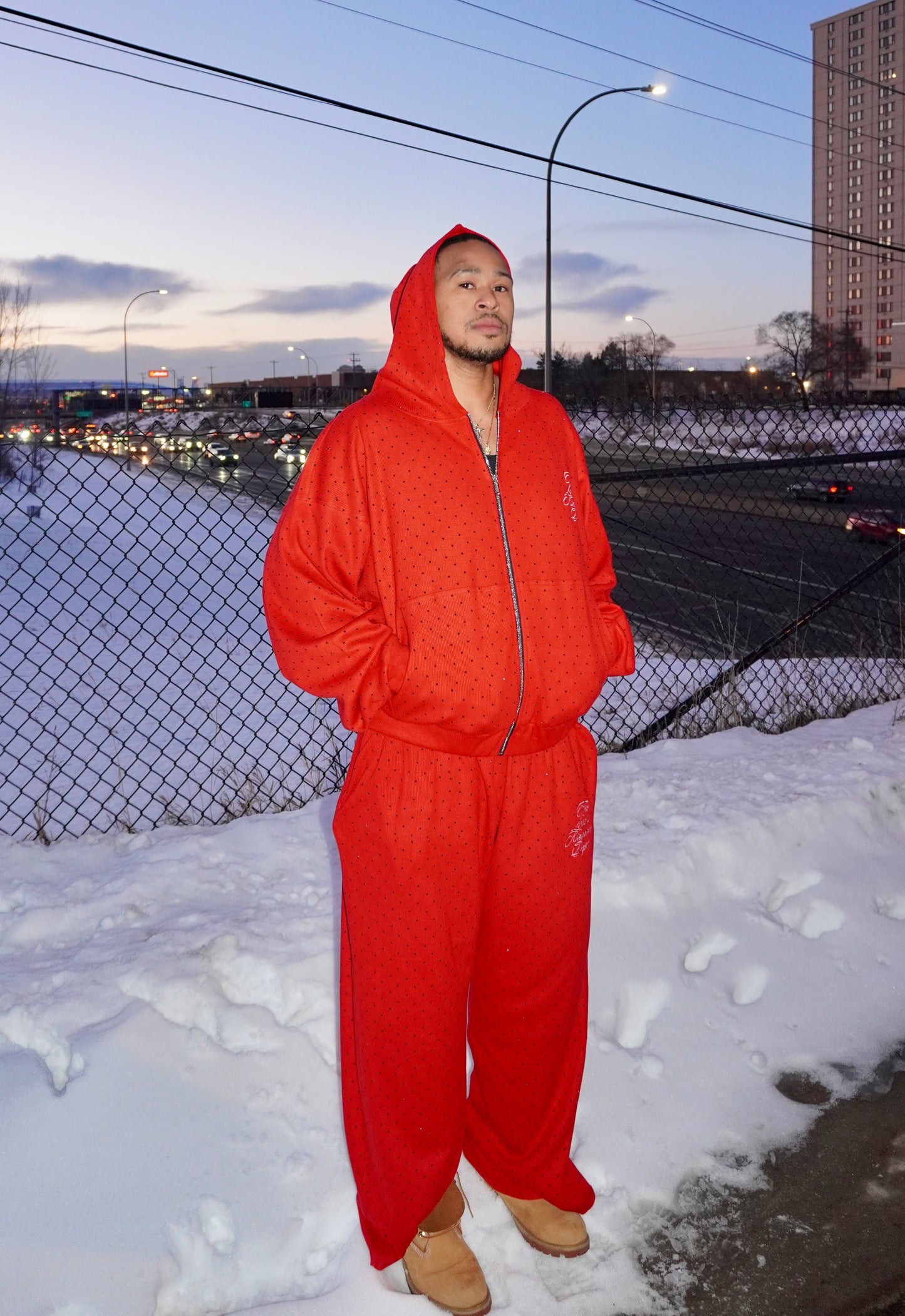 "Christmas Red" Thermal Sweat Pants - The Lord's Kingdom Dept.