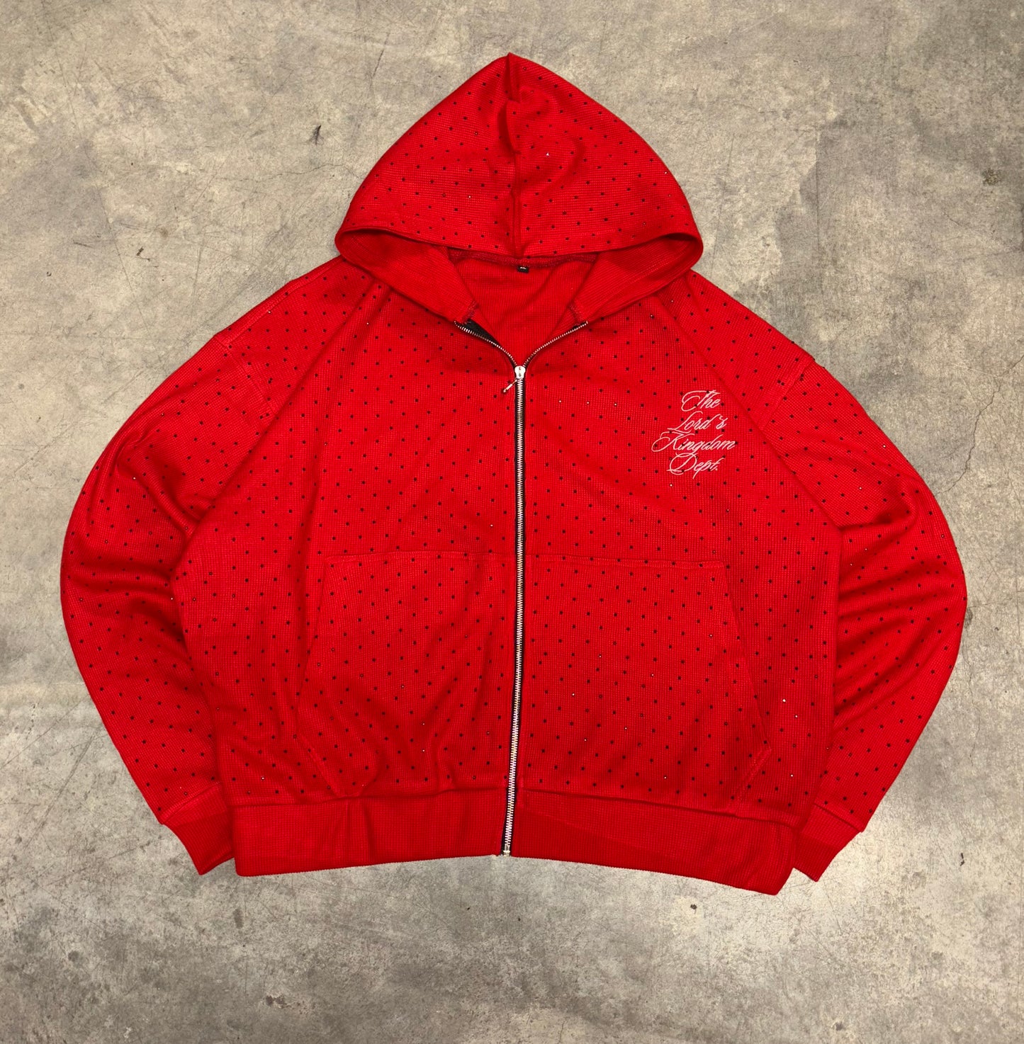 "Christmas Red" Thermal Zip-up - The Lord's Kingdom Dept.